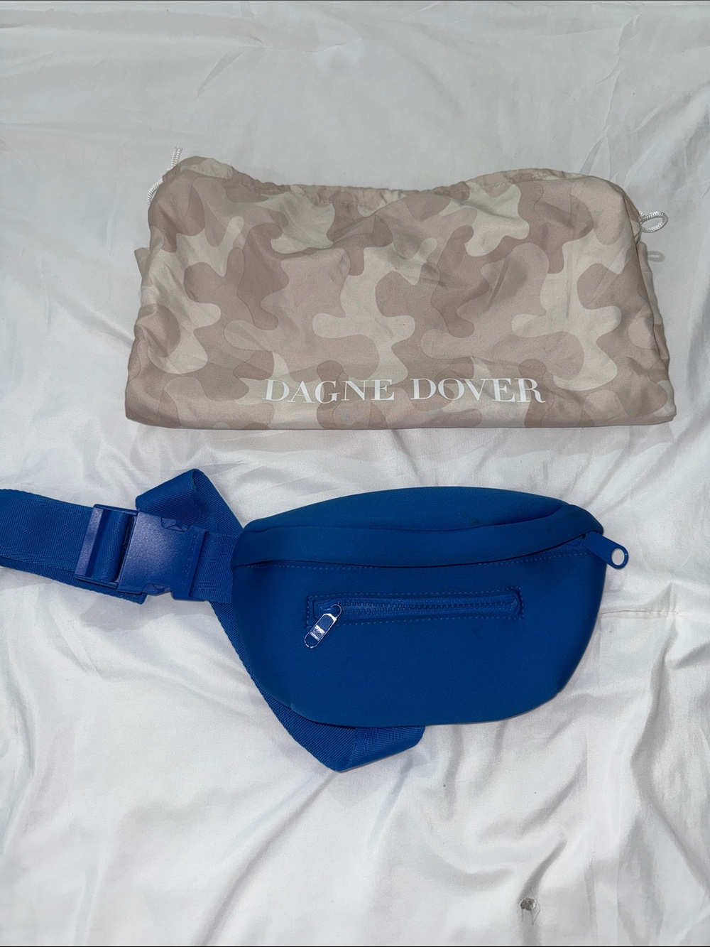 Dagne Dover blue Neoprene Fanny Pack